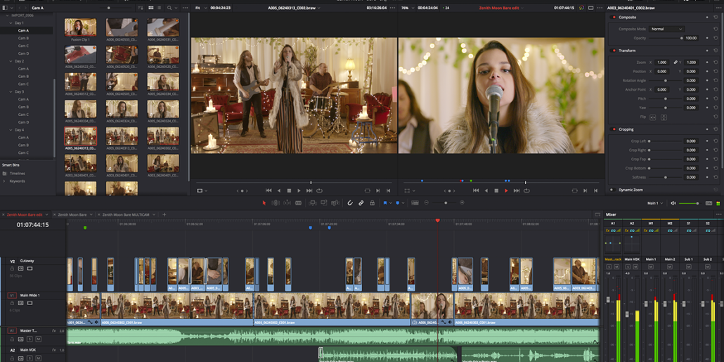 Základy práce ve střihovém programu DaVinci Resolve